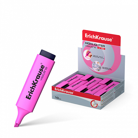 Fluorescente  ErichKrause® Visioline rosa